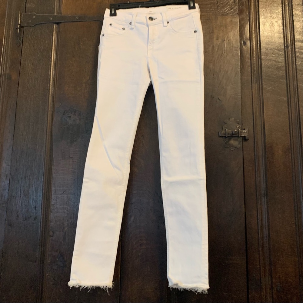 Rag & bone White capri jeans